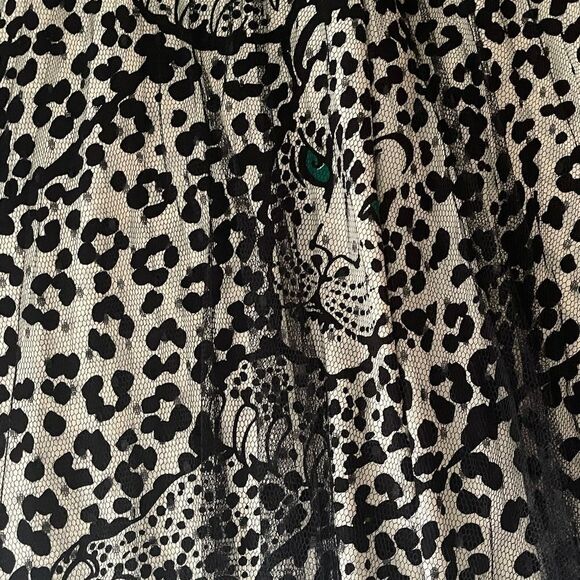 RED Valentino Black and White Leopard Pattern skirt - Picture 6 of 8